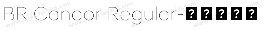 BR Candor Regular字体转换